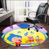 Plim Plim Print Round Rug, Washable Floor Carpet, For Entryway Dorm Laundry Room Office Study, Home Decor Birthday Christmas Gift