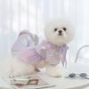 23 years of new laser technology dog dress spring and summer thin medium and small dog Pomeranian small dog clothes