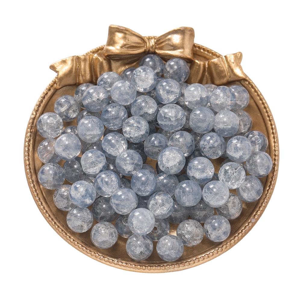 50 Stück/Los 10mm Glas Blumen Wasserwellen Perlen Abstandshalter Lose Perlen für DIY Handgemachte Armband Halskette Herstellung Zubehör