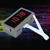 Red 4 Digit LED Motor Tachometer RPM Speed Tester Meter   NPN Hall Proximity Switch Sensor(Red 4