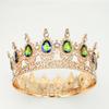 Full Circle Crown Tiara Colorful Baroque Retro Full Diamond Jewelry Wedding Accessories Crown Bridal Crown