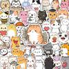 50 Cute Cartoon Cat Stickers for Journals, Notebooks, Phone Cases, and Creative Decor
