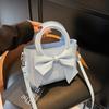 Simple Commuter Women's Bag 2025 New Trendy High-quality Texture Retro Bow Portable Shoulder Messenger Bag