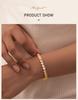 Cubic Zirconia Tennis Bracelet for Women, 18K Gold Plated Stainless Steel CZ Chain, Bridesmaid Jewelry Non Tarnish