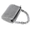 Women Messenger Bag Lady Handle Satchel Shoulder Bag Personalized Fancy Purse Handbag Silver Trendy
