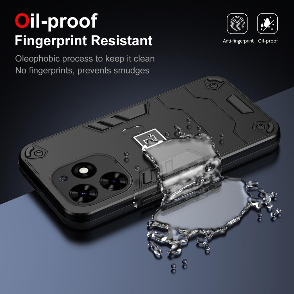 NEW 2 in 1 Armor Shockproof Phone Case For INFINIX Smart8 Smart7 Smart6 Smart5 Soft TPU Frame Hard Plastic Protective Back Cover