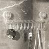Adjustable Suction Cup Kitchen Hook 10 Hooks Shovel Storage Rack  for Home