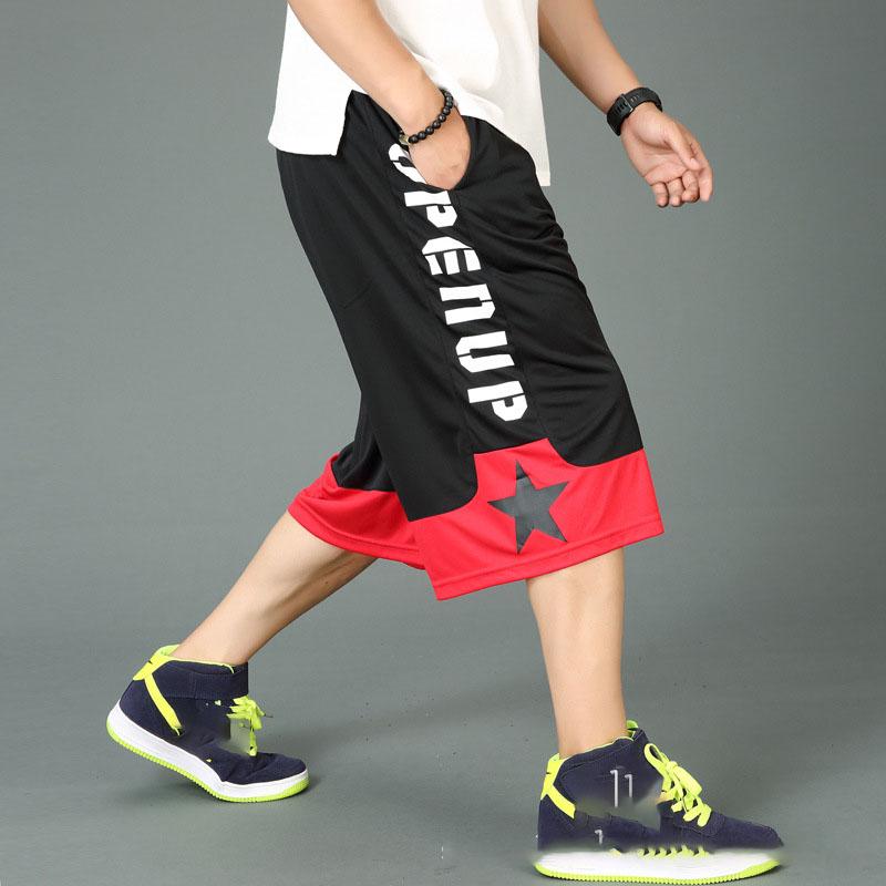 Pantalones Cortos de Hombre Secado Rápido Gráfico Shorts de Hombre Largos Oversize Entrenamiento Baloncesto Bermuda Tres Cuartos Elástico
