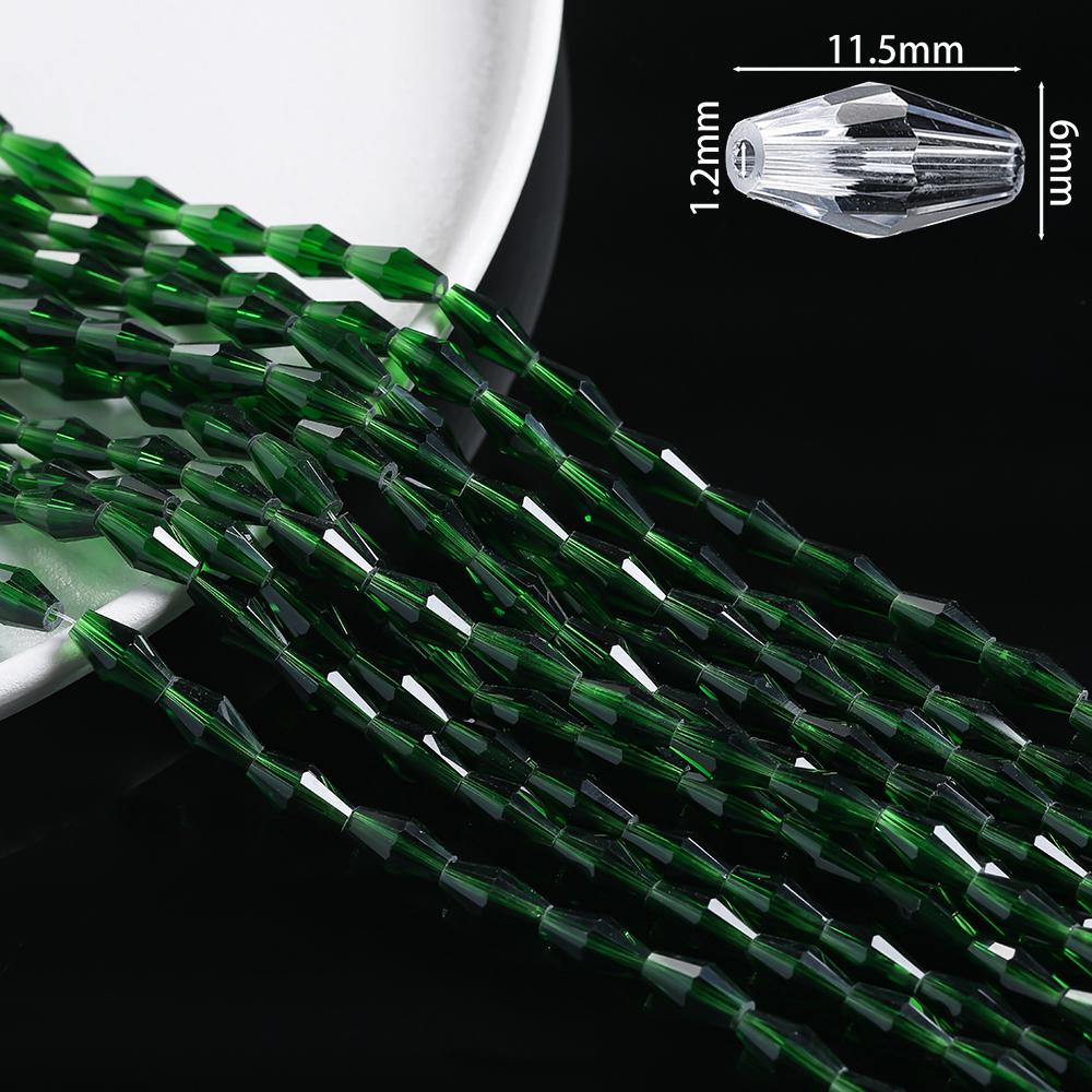 1 Strand About 50/67/72pcs Colored Faceted Bicone Glass Beads Spacer Beads for DIY Bracelets Necklaces Jewelry Making Supplies