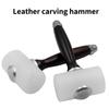 Diy Leather Carving Crafts Hammer Tool Kit T-shaped Nylon Hammer Head Printing Cutting Punching Tool