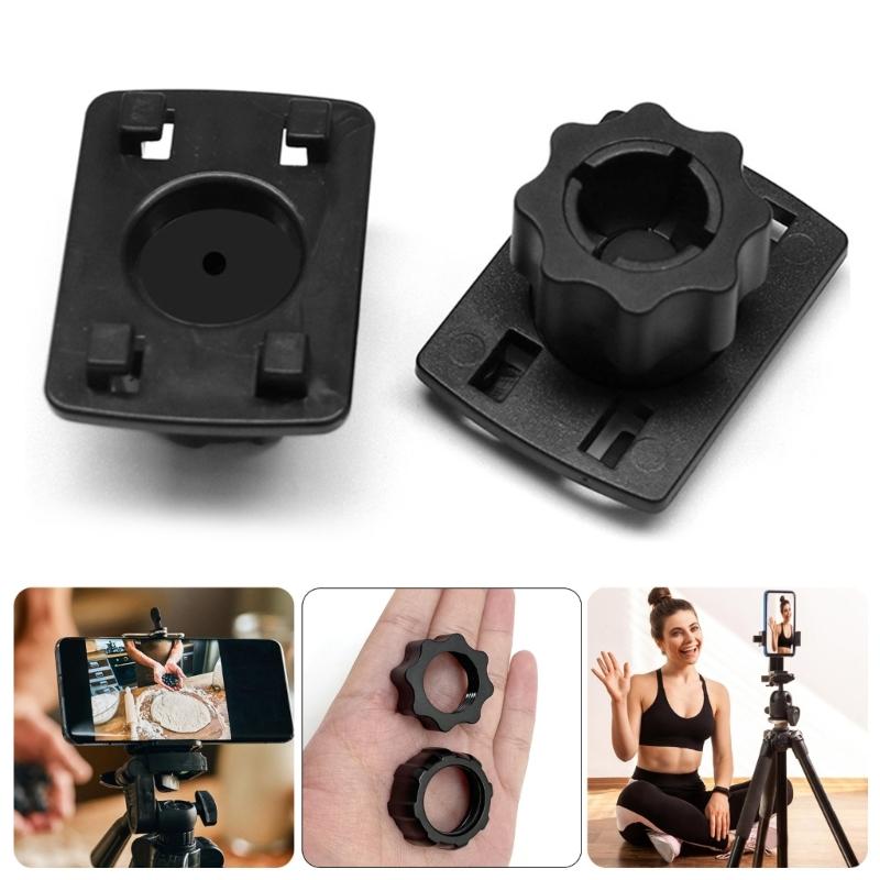 Adattatore Rotondo da 17mm Rotondo Morto a 4 Fibbie Adatto per la Maggior Parte dei Supporti per Telefono e Tablet per Auto Installazione Facile