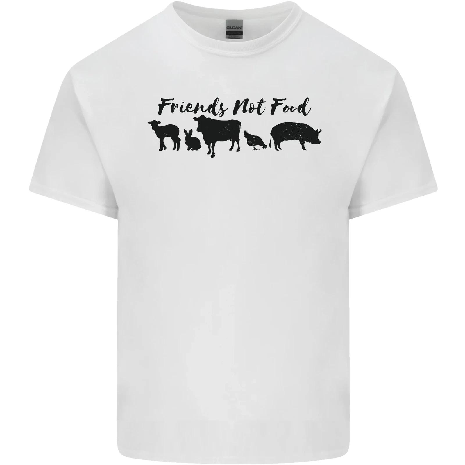 Vegetarian Animals Friends Not Food Vegan Kids T-Shirt Childrens S