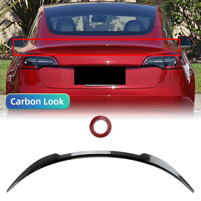 Rear Trunk Spoiler Wing Tail for Tesla Model 3 P Style Maxton 2017-2025 High-performance Styling Air Dam Tuning Accessories