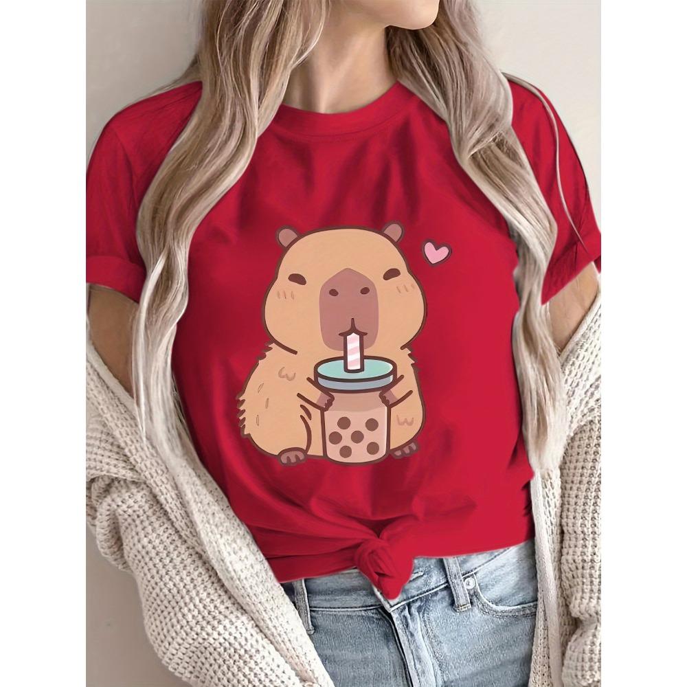 Women's Cute Dolphin Boba T-shirt