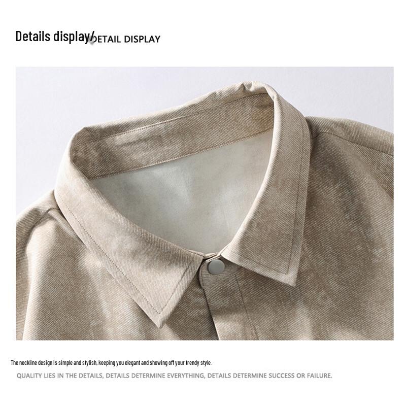 Snoopy Men's Fashion Short Sleeve Collared Shirt