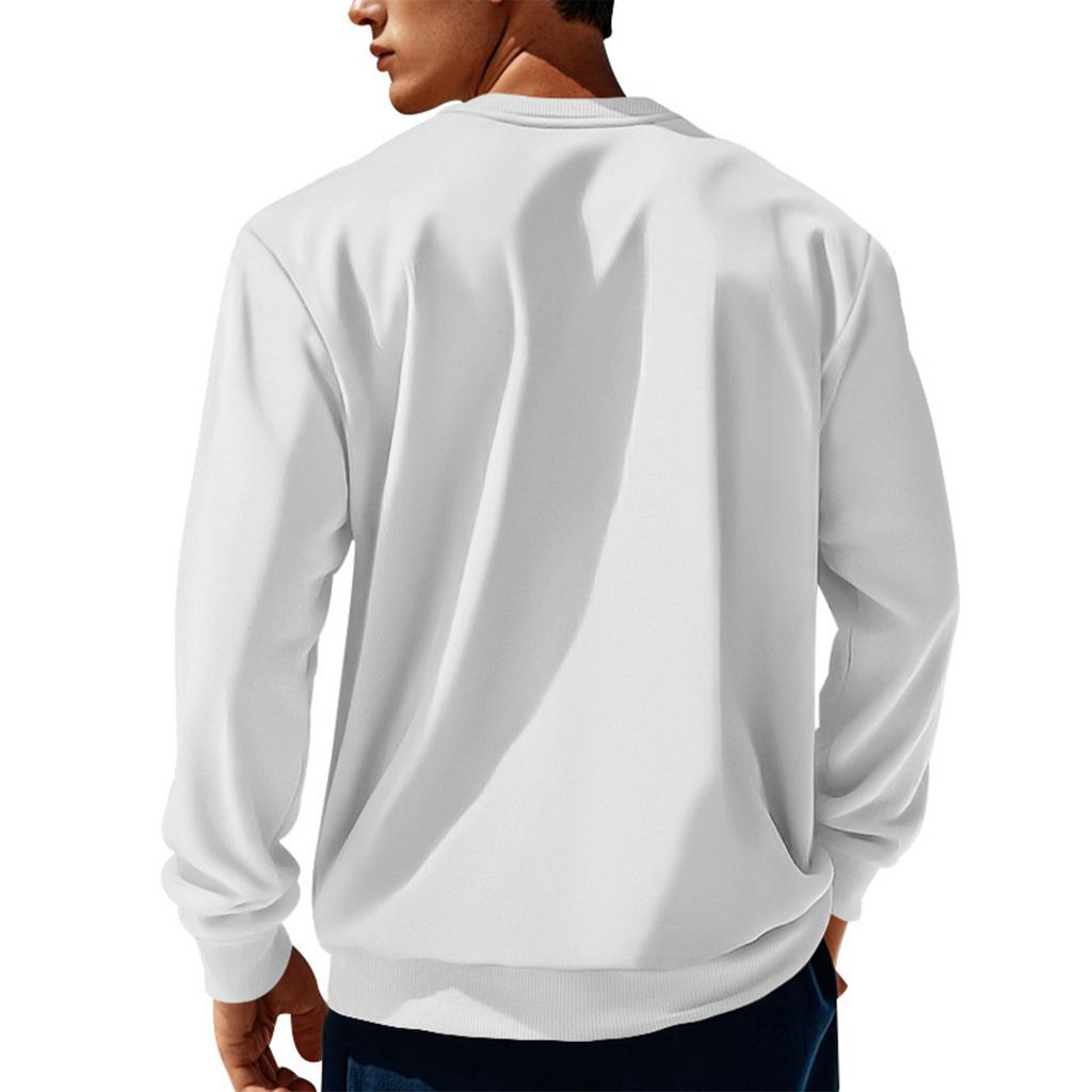 Splicing Round Neck Men's Casual Hoodie