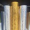 1PC 2m/78.74inch Water Ripple Self-adhesive Wall Sticker with Gold and Silver Lenses for Weddings, Ceilings, Backgrounds, Shops,