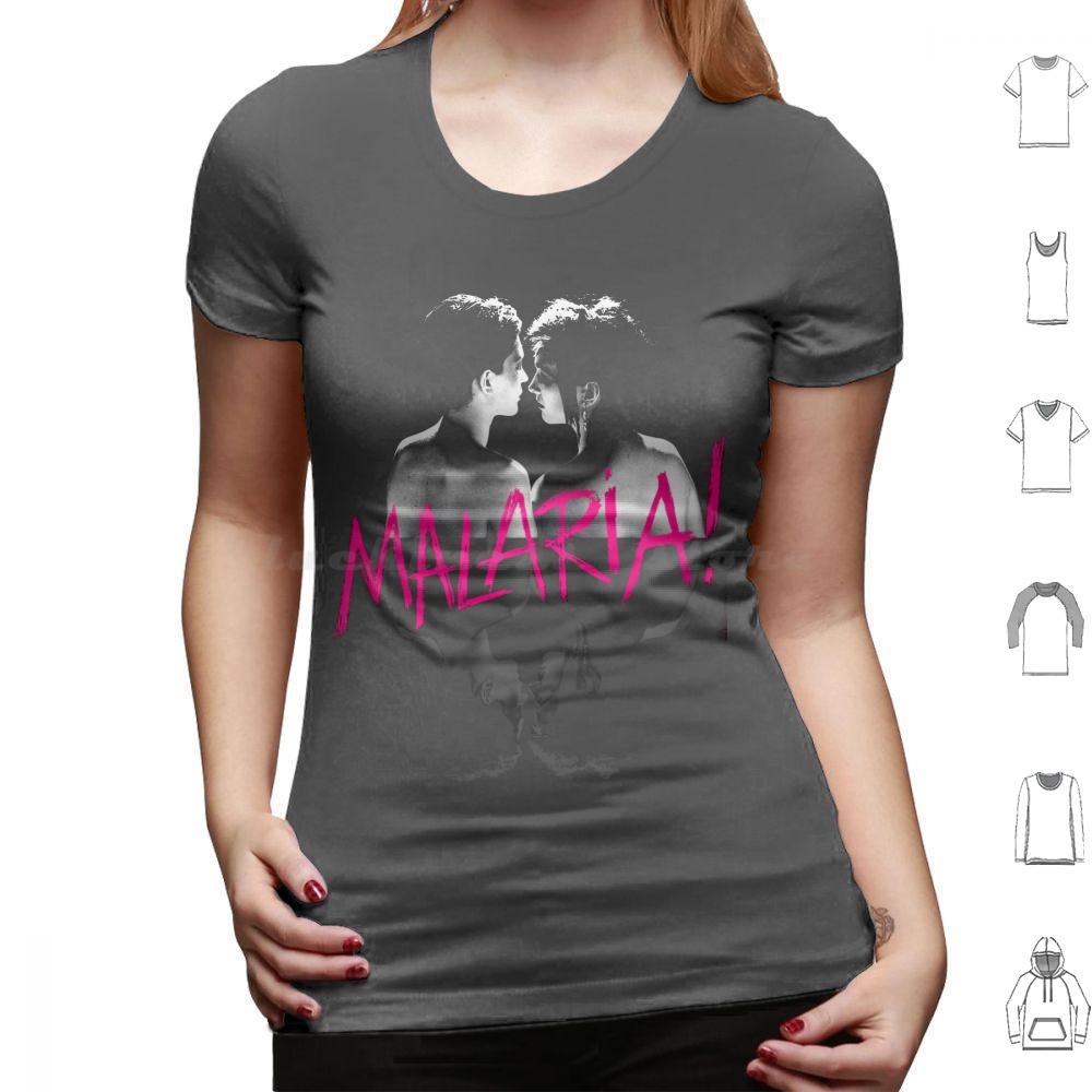 Malaria T Shirt Cotton Men Women DIY Print Neue Deutsche Welle Malaria 80s Industrial Metal Punk Post Punk Gothic Dark Black