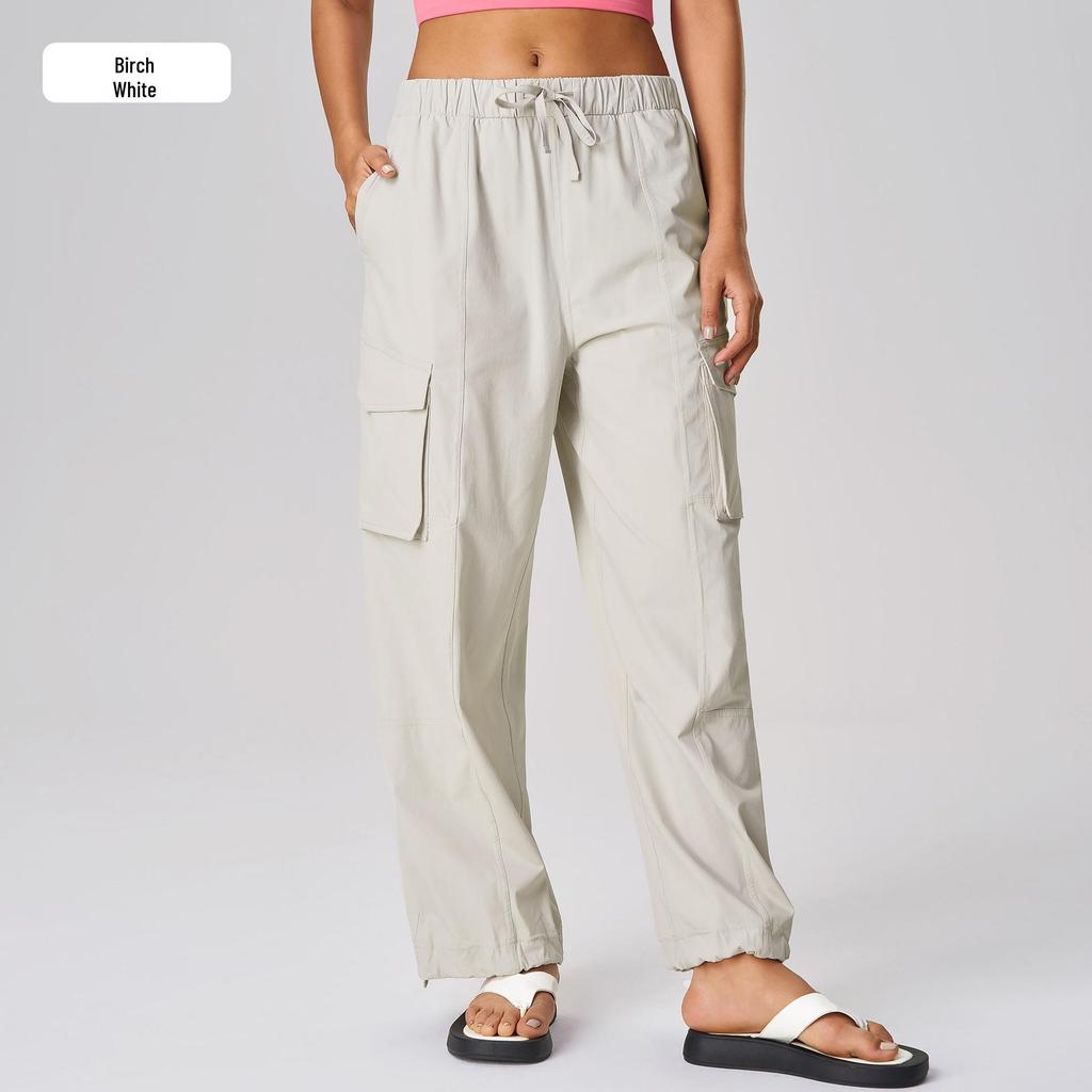 Women's Quick-Dry Cargo Pants: Straight-Leg, Cuffed, Breathable, Outdoor Fitness Wear