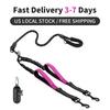 Tangle-Free Dual Bungee Multi-functional Two Dog Reflective Retractable Pet Leash Hands-free Dog Leash for Running Walking
