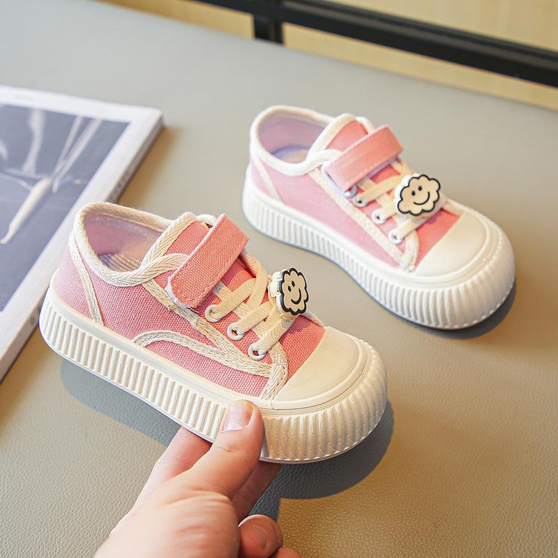 

Canvas Shoes for Kids Boys Girls Low Top Skateboard Sneakers Casual Cartoon Fashion Size 26 розовый