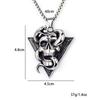 Necklace Retro Snake Skull Men's Pendant
