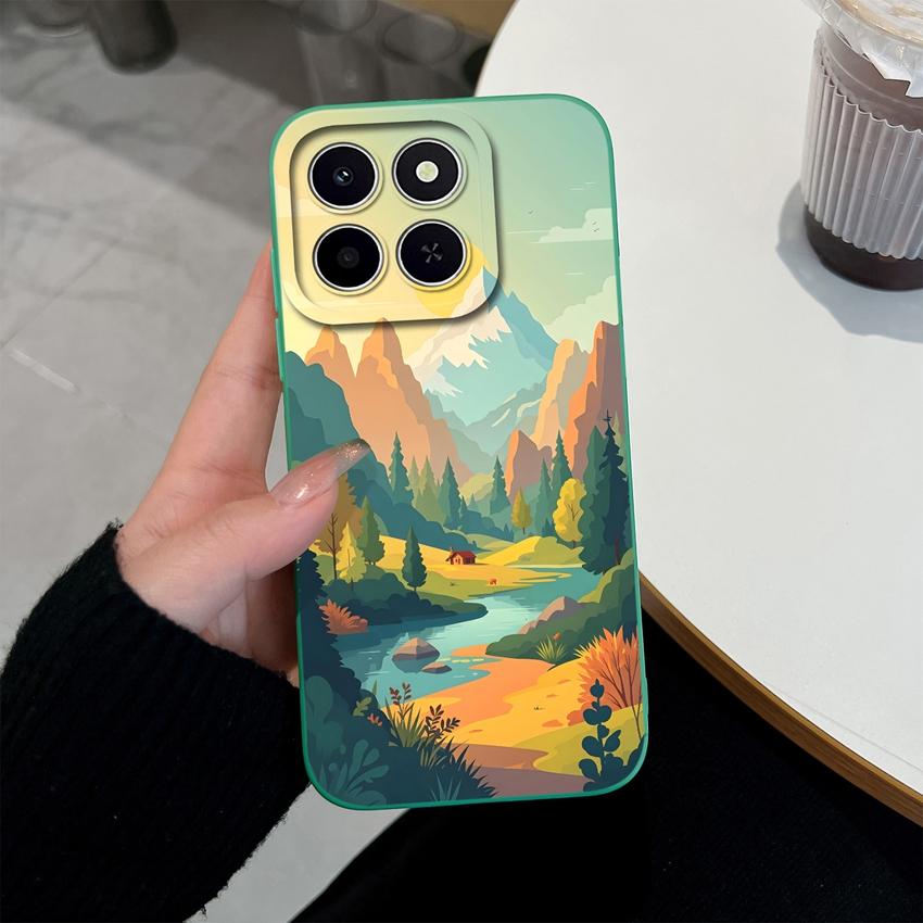 For Honor X6c X6d X5a X5c X6a X7a X8d X9d X8c X7 X8 X6 Phone Case Pretty Flowers Patterns Lightweight Soft Silicone Cover For Honor Protective Housing