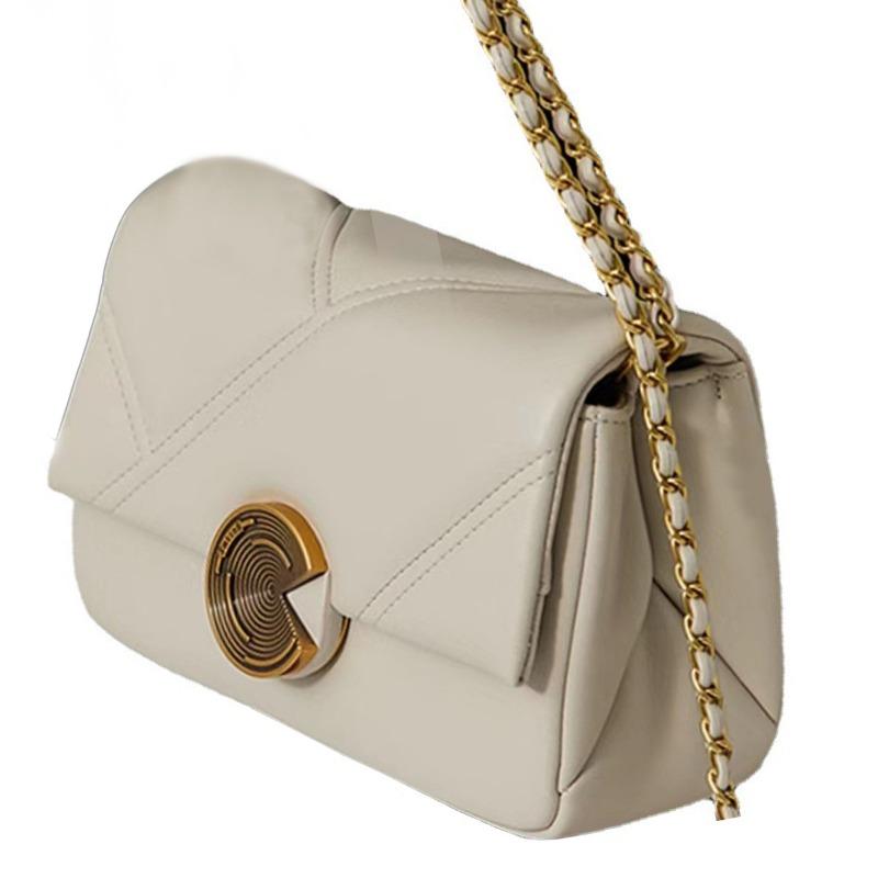 Trendy Versatile High-quality Niche Design Women's Bags, Leather Small Square Bags, Diamond Chain Bags