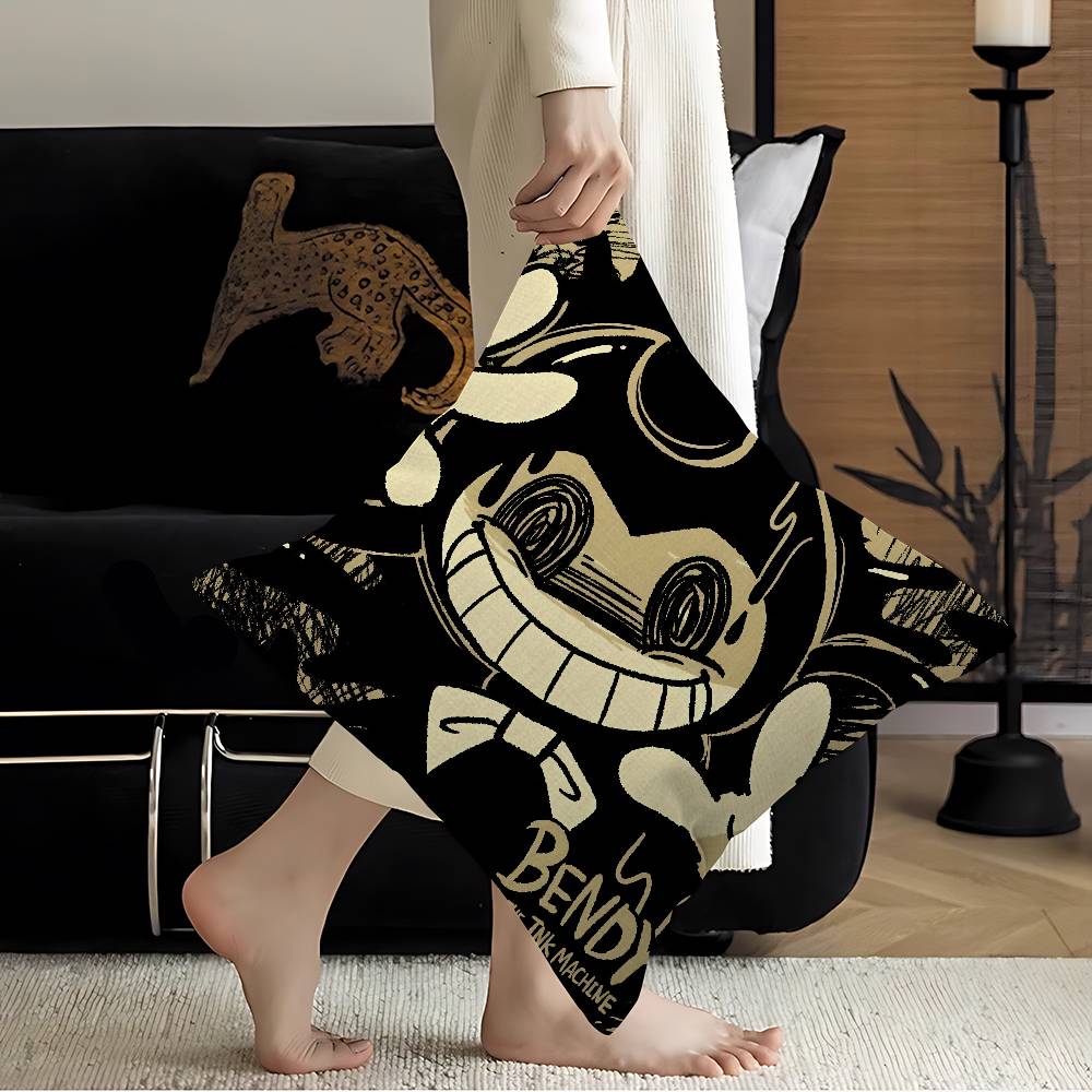 Game B-Bendy And The Ink M-Machine Lucky Dragon Pillow Cover Sofa Cushion Cover Home Room Decoration Children Gift