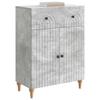 Sideboard Concrete Grey 66 x 34.5 x 90 cm Wood Based Material