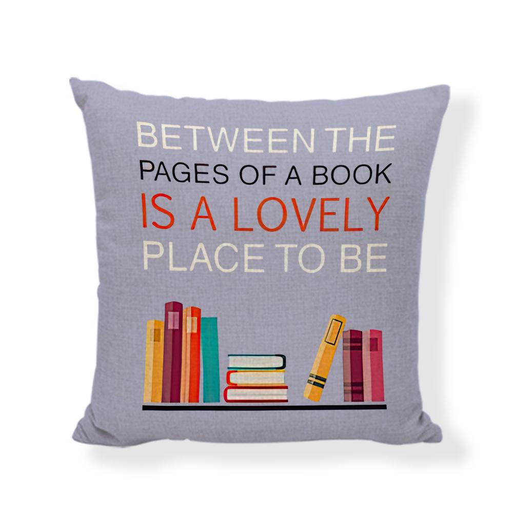 Farmhouse Pillowcase: Book-Themed Decor for Reading Rooms & Gifts for Book Lovers