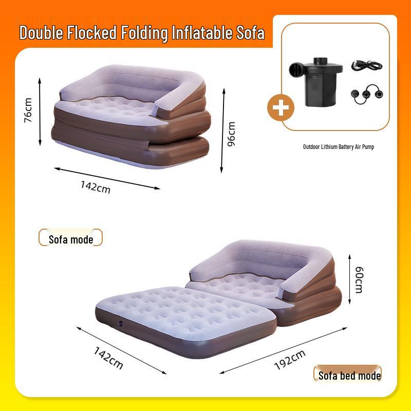Canapé-lit Gonflable Portable d'Extérieur et Coussin d'Air de Camping
