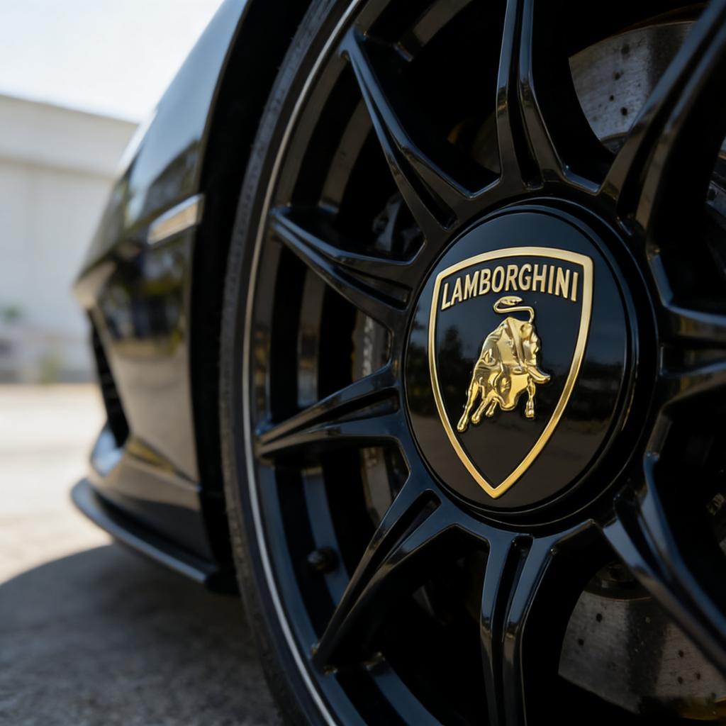 Car Wheel Center Hub Cap Badge Logo Sticker For Lamborghini hubcaps, Big Bull, Little Bull, lp700, lp550, 610, URUS Accessories ZZ444