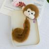 Plush Raccoon Plush Pendant With Keyring Stuffed Doll Charm Cartoon Pendant  Backpack Decoration