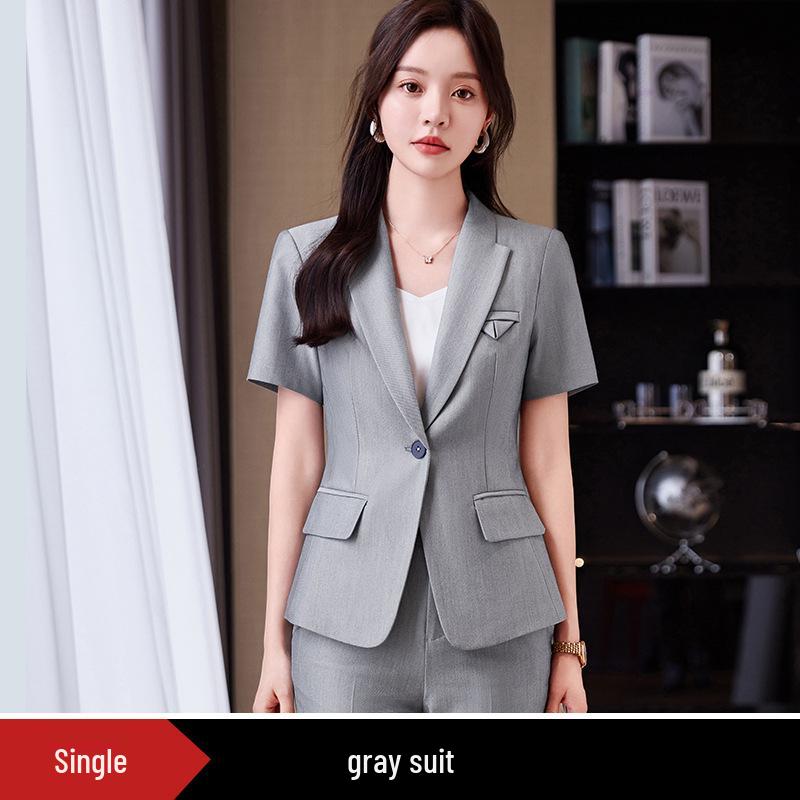 Elegant Women's Slim Fit Business Suit Set for Interviews and Work