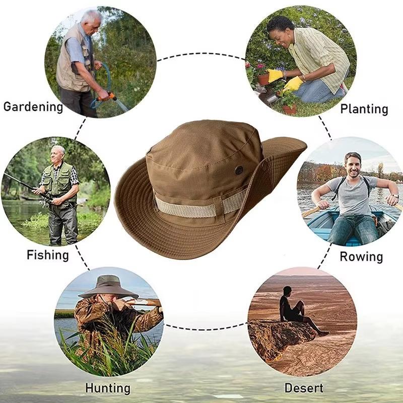Sun Hats for Men Women Bucket Hat UPF 50+ Boonie Hat Foldable UV Protection Hiking Beach Fishing Summer Safari