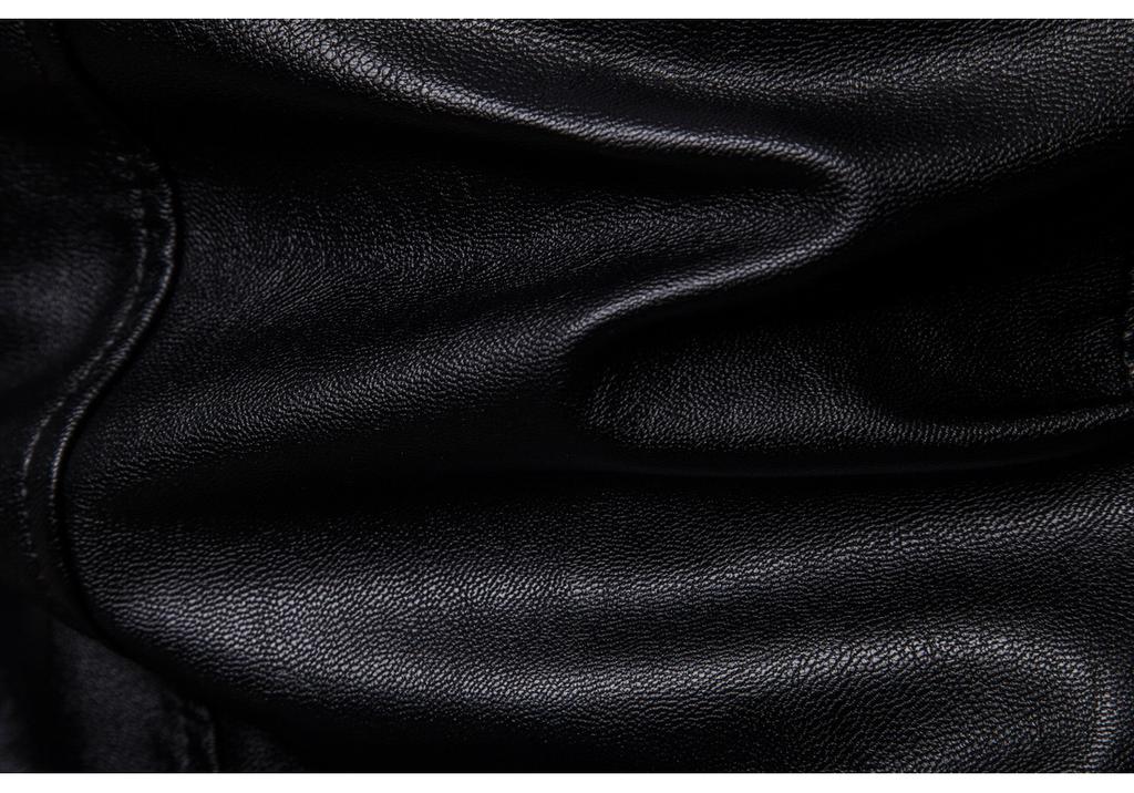 Autumn new boutique stand-up collar men's locomotive leather jacket washed PU leather jacket P