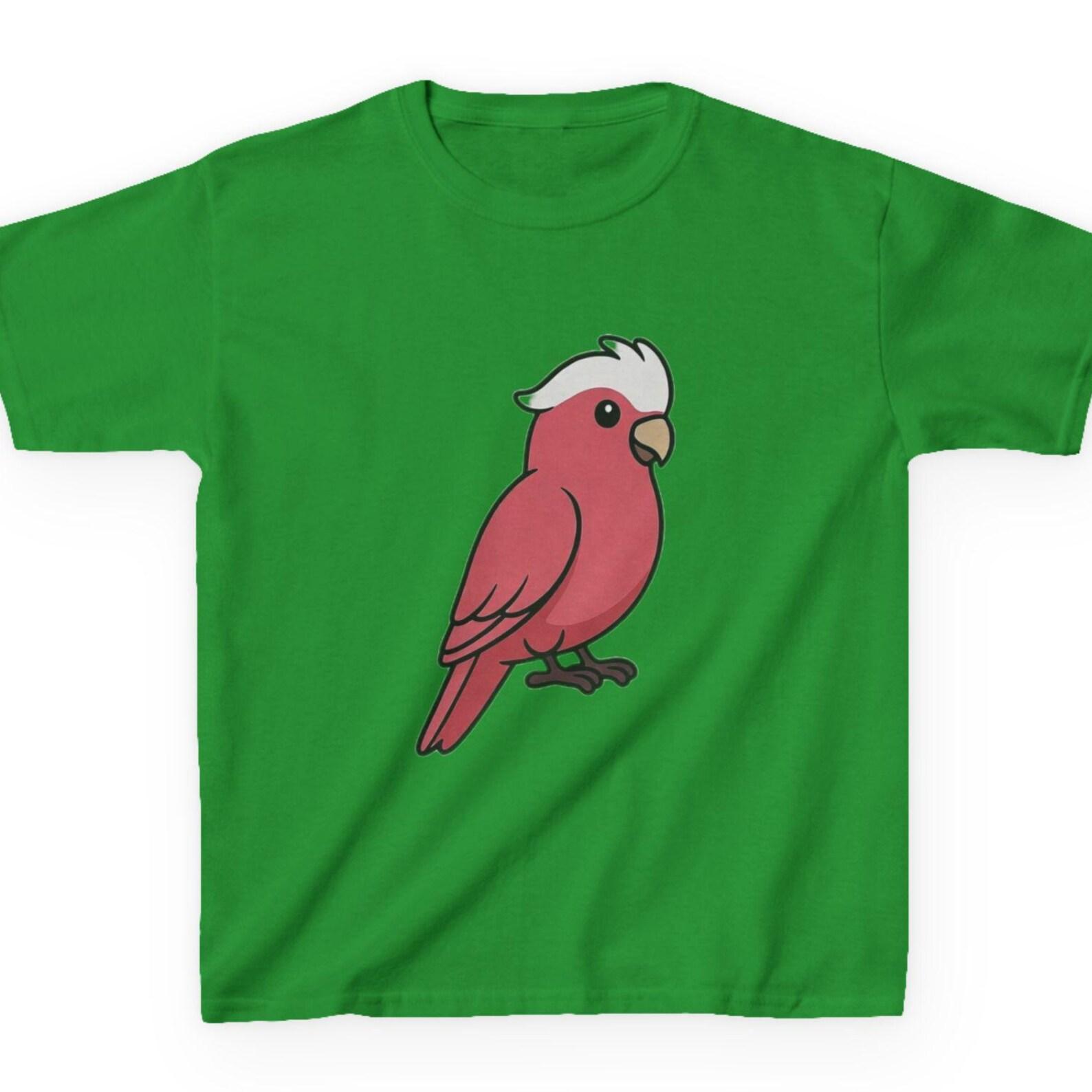 Pink Galah Kids T-Shirt | Australian Native Bird Illustration- Fast & Free Shipping USA 140