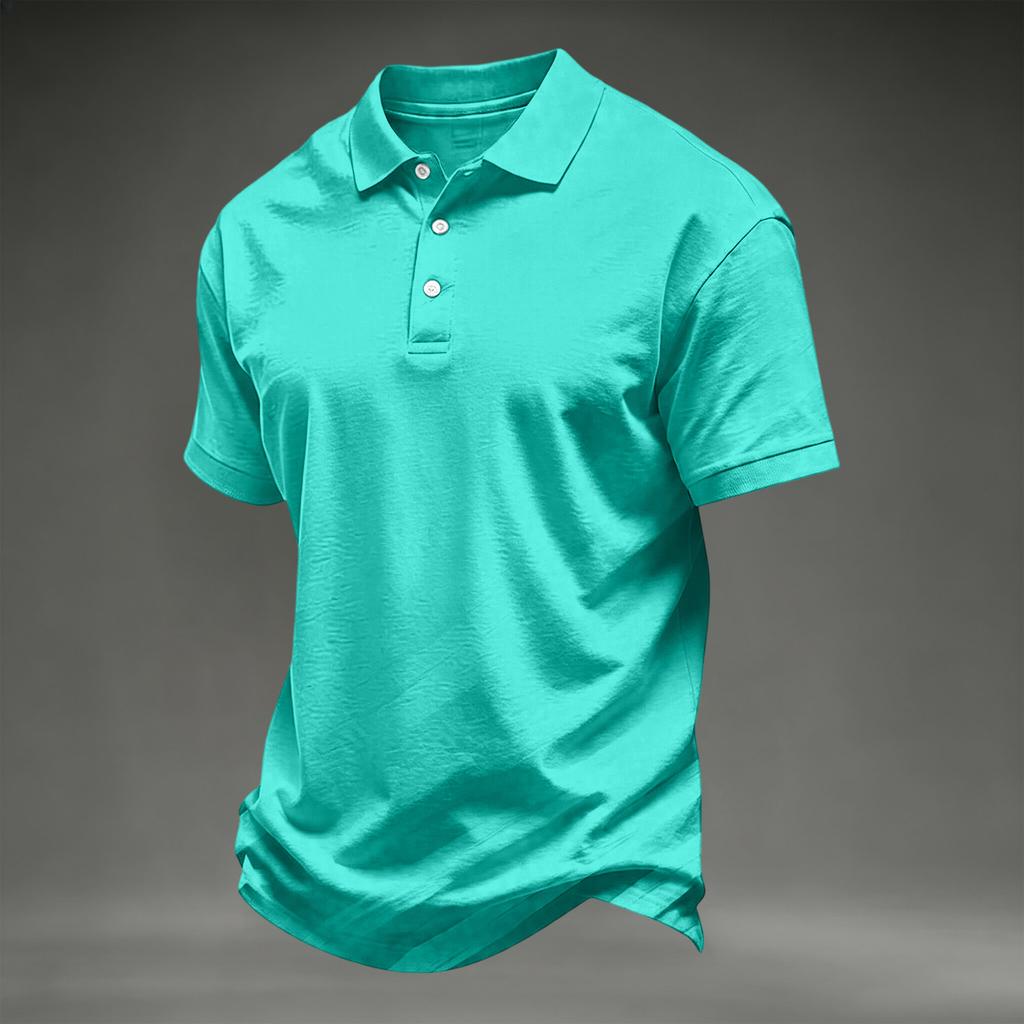Men's Color Short Sleeve T-Shirt Casual Loose Fit Breathable Tee