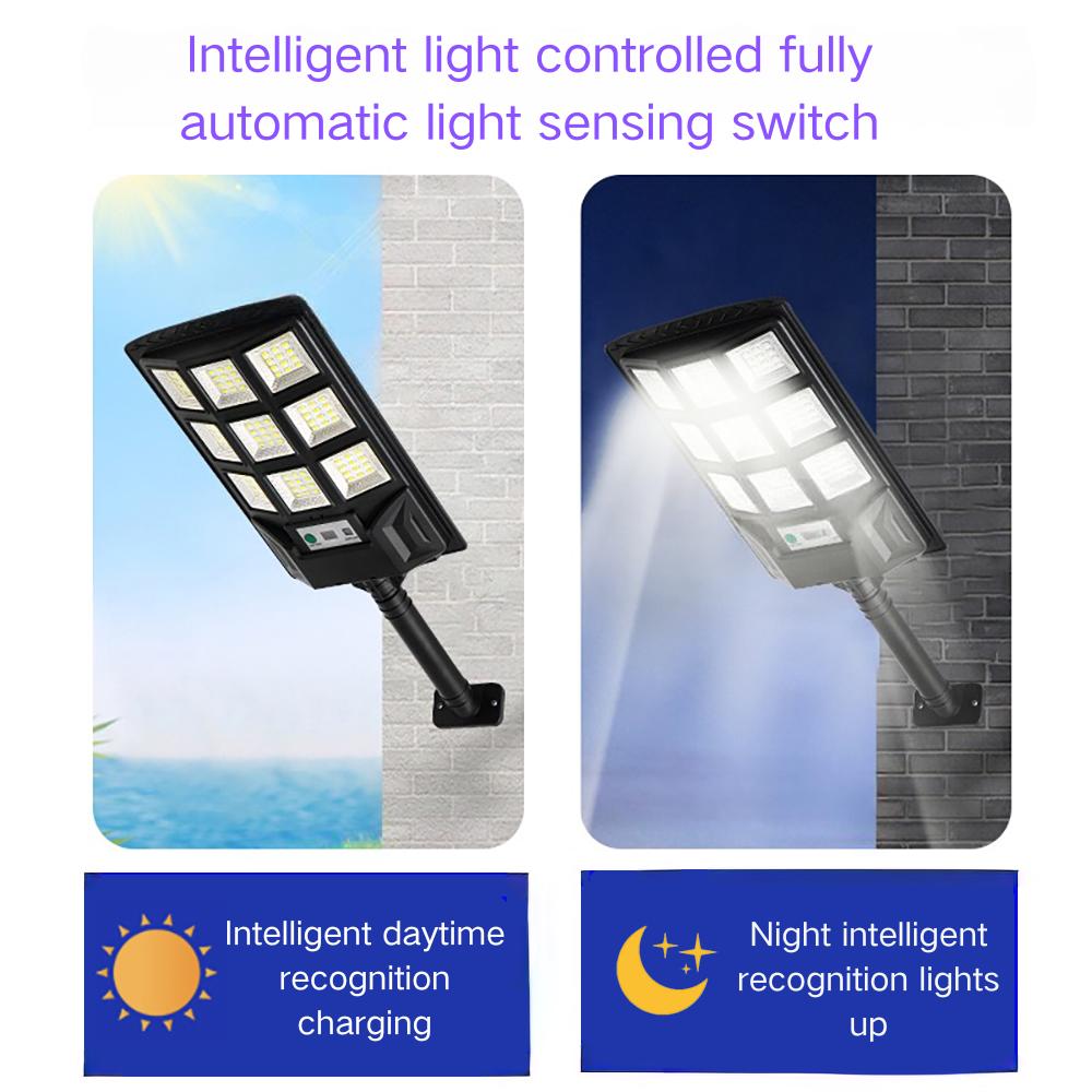 IP65 Waterproof Outdoor Solar Wall Lamp Remote Control Motion Sensor High Power Garden Emergency Lighting Led Street Lights