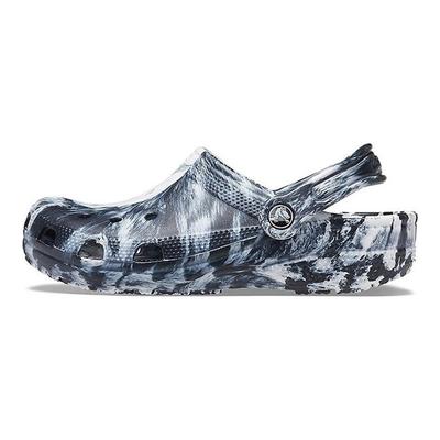 Zoccoli Classici EVA alla Moda Comodi Sandali da Spiaggia Zoccoli con Motivo Marmo Sandali Unisex Nero Bianco 206867-103