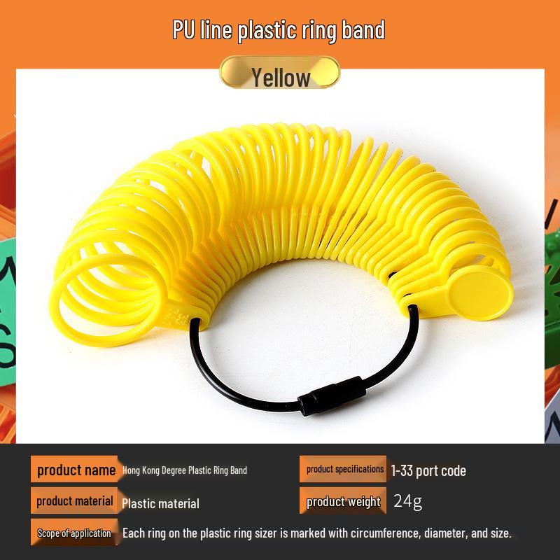 US Ring Sizer Tool - Plastic Finger Measurement for Ring Sizes