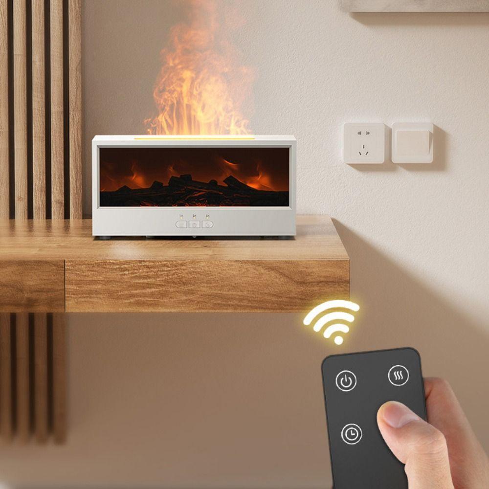 150ml Fireplace Air Humidifier Simulated Bonfire Essential Oil Diffuser Household