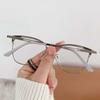 Zinc Zinc Alloy Anti Blue-lay Eyewear Lightweight Women Plain Glasses Trendy Cat Eye Glasses  Business