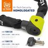 Urban 10K170 Approved Motorcycle Chain with Security Steel 170 Cm Motorcycle Padlock, Ø10 Links, Long, Anti-theft