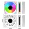 PANO-MOUNTS 120mm PC Fans, ARGB, Motherboard Sync, 5V 3-Pin ARGB4-Pin PWM Compatible, Low Noise, High Performance Cooling System for PC CasesAir