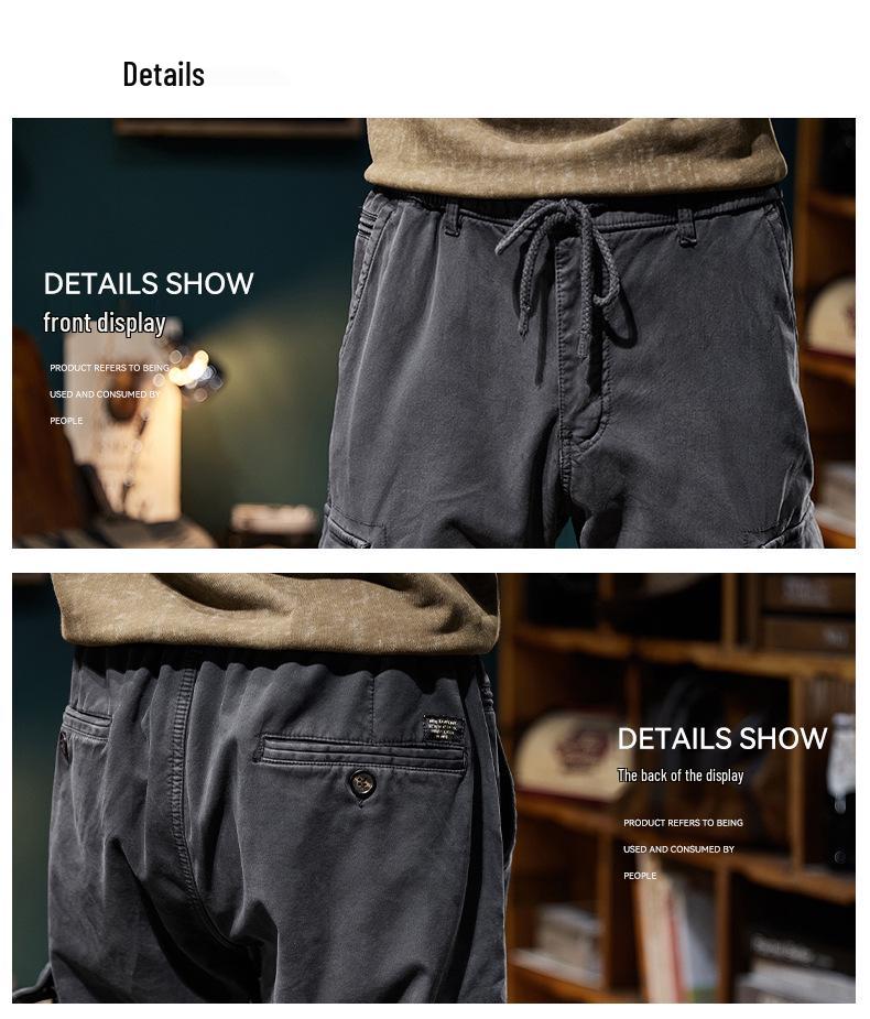 2025 Men's Trendy Fleece-Lined Cargo Joggers - Multi-Pocket Handsome Casual Pants