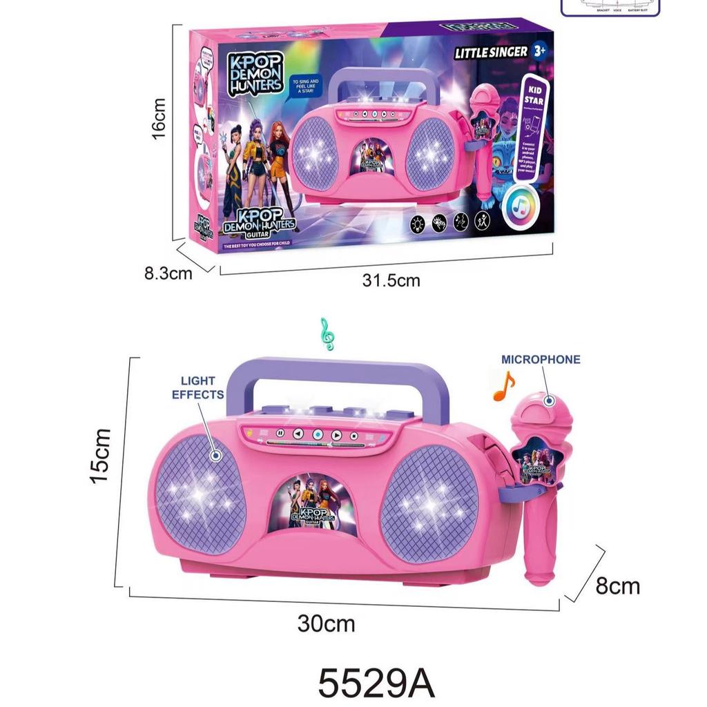 Micrófono Infantil para Cazar Monstruos 5 Luces Deslumbrantes Micrófono para Niños y Niñas Tocando Canciones Instrumentos Infantiles