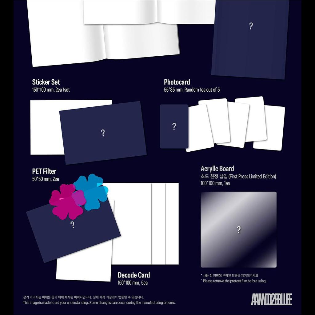 [Pre-order] AND2BLE [Sequence 01 Curiosity] 1st Mini Album (Unnatural Ver. / Gazed Ver. / Break Ver.) + Free Gift