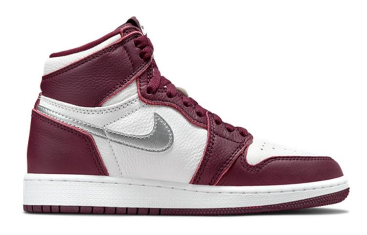 Jordan Air Jordan 1 Retro High OG 'Bordeaux' Comoda Versatile Pelle Bordeaux Ammortizzazione High top 575441-611